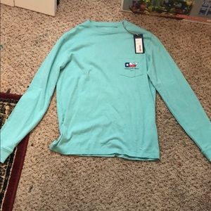 Tyler’s & Vineyard vines mint long sleeve